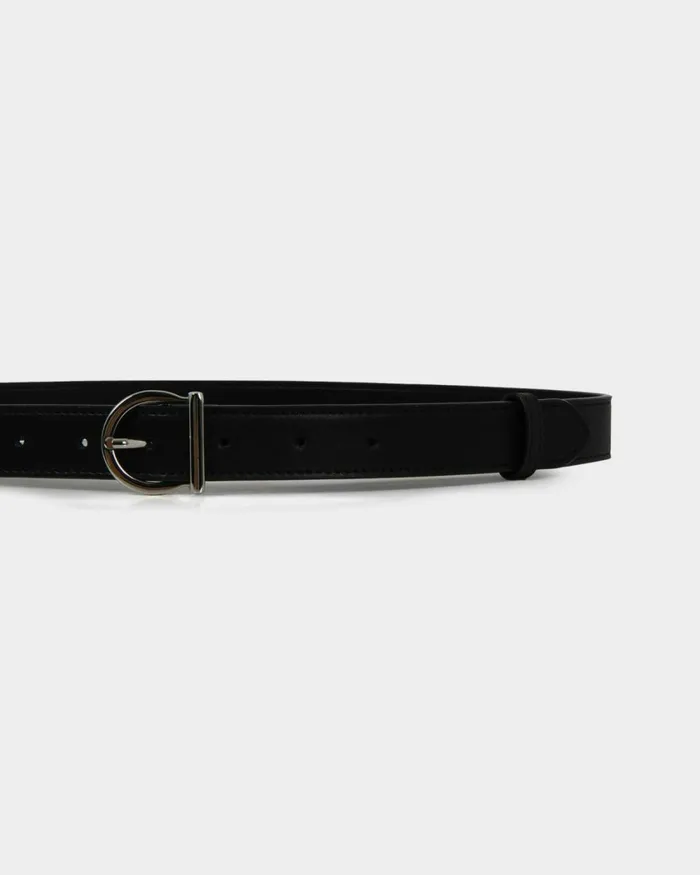 Forcast Morroco 2 Leather Belt Black Women Belts