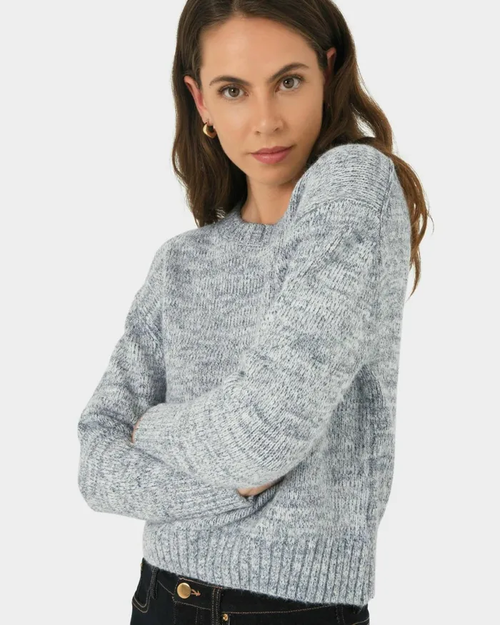 Forcast Naomy Mixed Yarn Knit Women TShirts and Tops