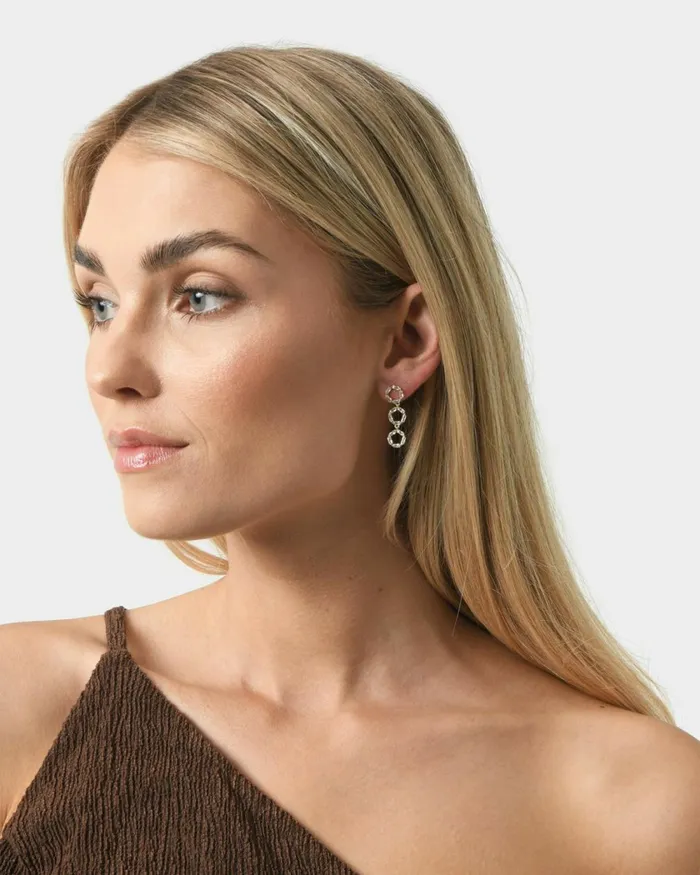 Forcast Naya 16k Gold Plated Earrings Gold Women Earrings