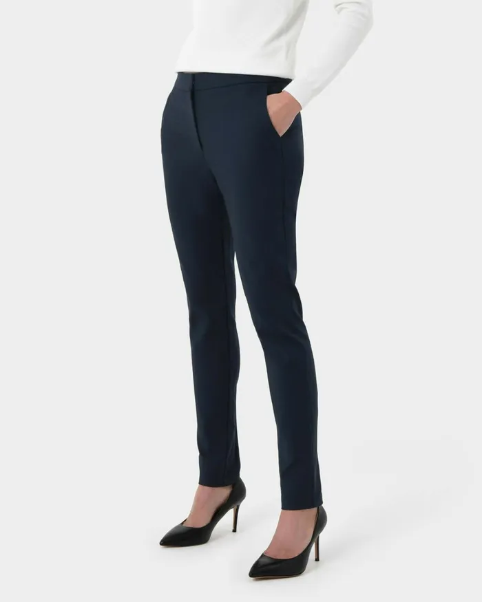 Forcast New Taylor Slim Pants Blueblack Women Slim Leg Pants