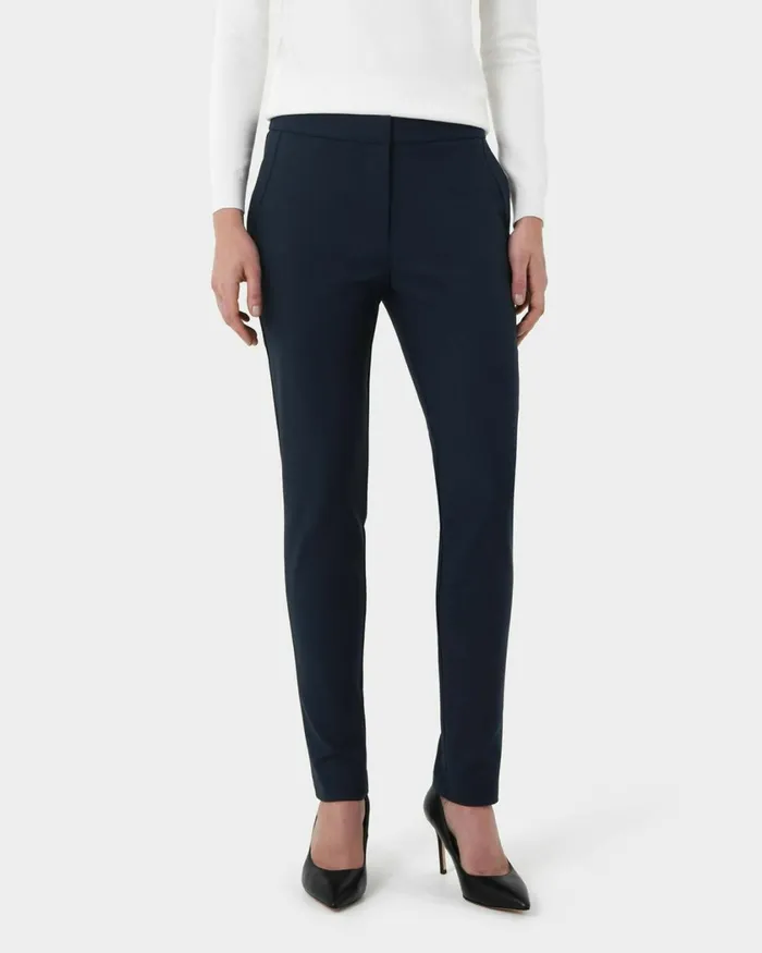 Forcast New Taylor Slim Pants Blueblack Women Slim Leg Pants