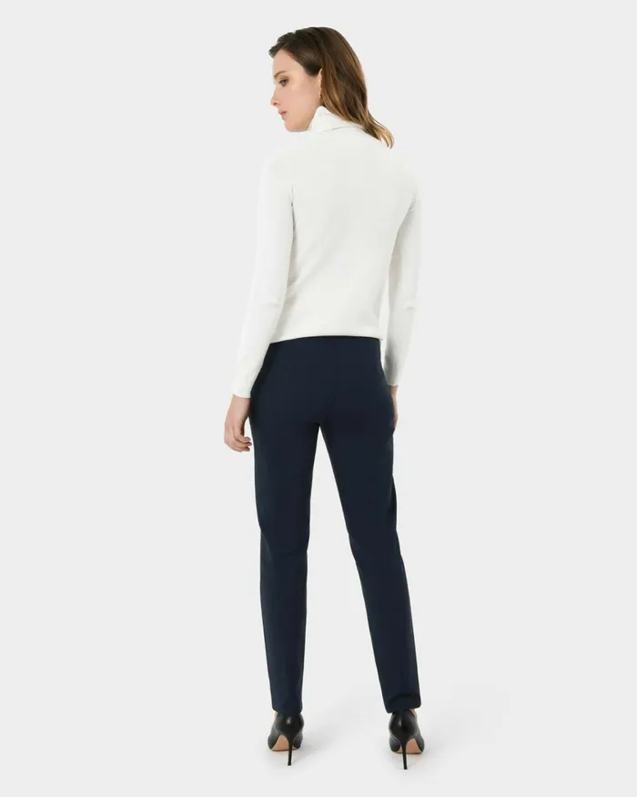 Forcast New Taylor Slim Pants Blueblack Women Slim Leg Pants