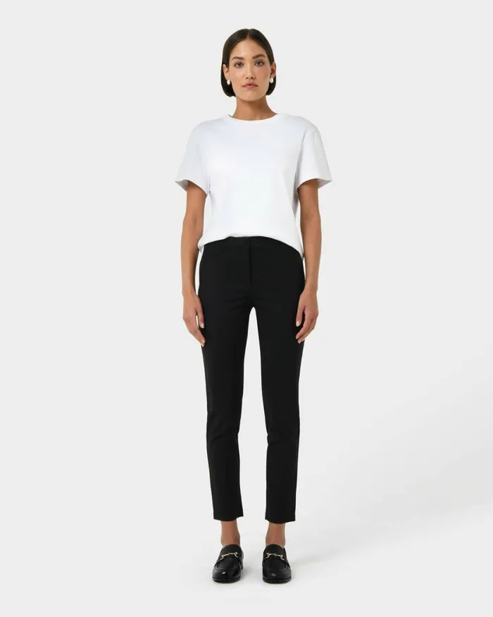 Forcast New Taylor Slim Pants Blueblack Women Slim Leg Pants