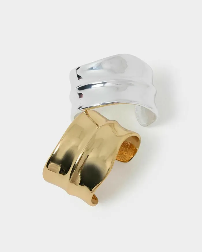 Forcast Nia Statement Bracelet Goldsilver Women Bracelets