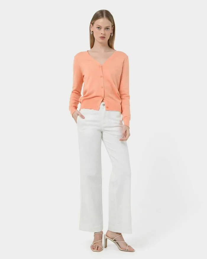 Forcast Nicolette Vneck Knit Cardigan Mauve Pinkrubyoatmealbaby Pinkcoral Creamboneivorymintdark Navyblack Women Long Sleeve Tops