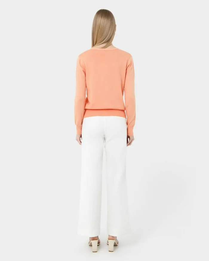 Forcast Nicolette Vneck Knit Cardigan Mauve Pinkrubyoatmealbaby Pinkcoral Creamboneivorymintdark Navyblack Women Long Sleeve Tops