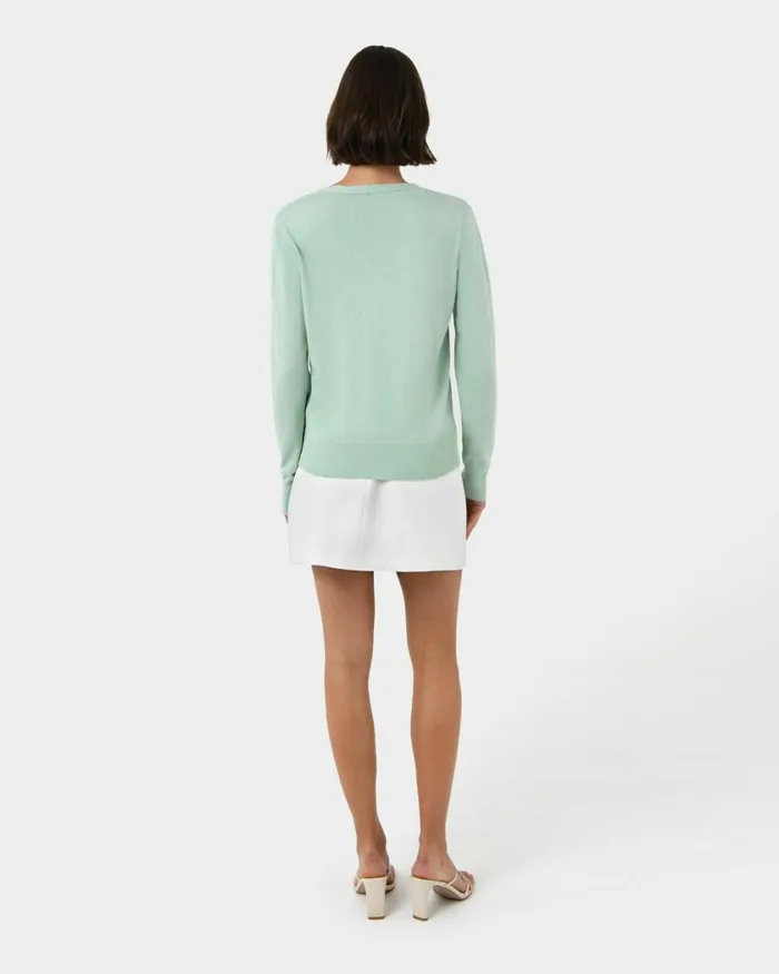 Forcast Nicolette Vneck Knit Cardigan Mauve Pinkrubyoatmealbaby Pinkcoral Creamboneivorymintdark Navyblack Women Long Sleeve Tops
