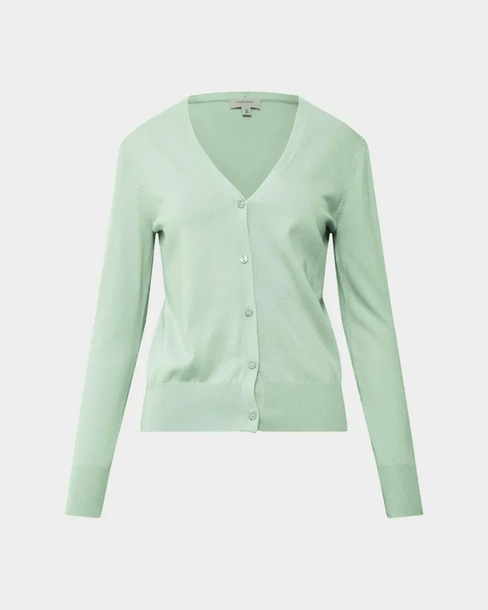 Forcast Nicolette Vneck Knit Cardigan Mauve Pinkrubyoatmealbaby Pinkcoral Creamboneivorymintdark Navyblack Women Long Sleeve Tops