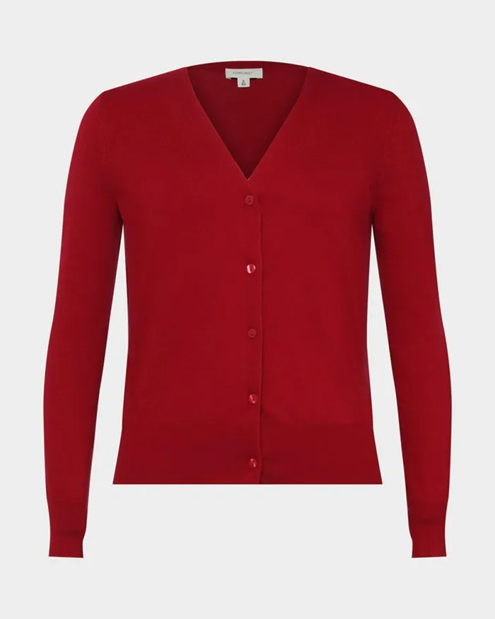 Forcast Nicolette Vneck Knit Cardigan Mauve Pinkrubyoatmealbaby Pinkcoral Creamboneivorymintdark Navyblack Women Long Sleeve Tops