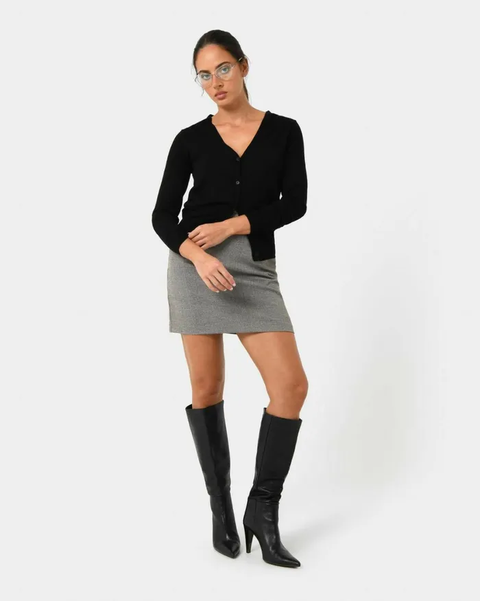 Forcast Nicolette Vneck Knit Cardigan Mauve Pinkrubyoatmealbaby Pinkcoral Creamboneivorymintdark Navyblack Women Long Sleeve Tops