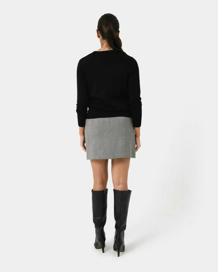 Forcast Nicolette Vneck Knit Cardigan Mauve Pinkrubyoatmealbaby Pinkcoral Creamboneivorymintdark Navyblack Women Long Sleeve Tops