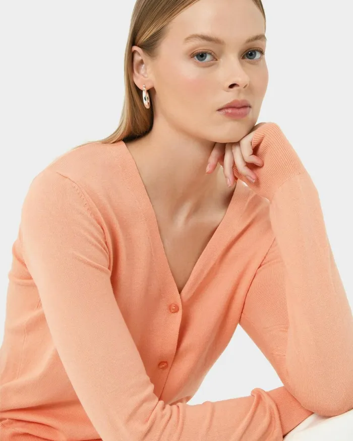 Forcast Nicolette Vneck Knit Cardigan Rubyoatmealbaby Pinkcoral Creamboneivorymintdark Navyblack Women TShirts and Tops Forcast Nicolette Vneck Knit Cardigan Rubyoatmealbaby Pinkcoral Creamboneivorymintdark Navyblack Women TShirts and Tops