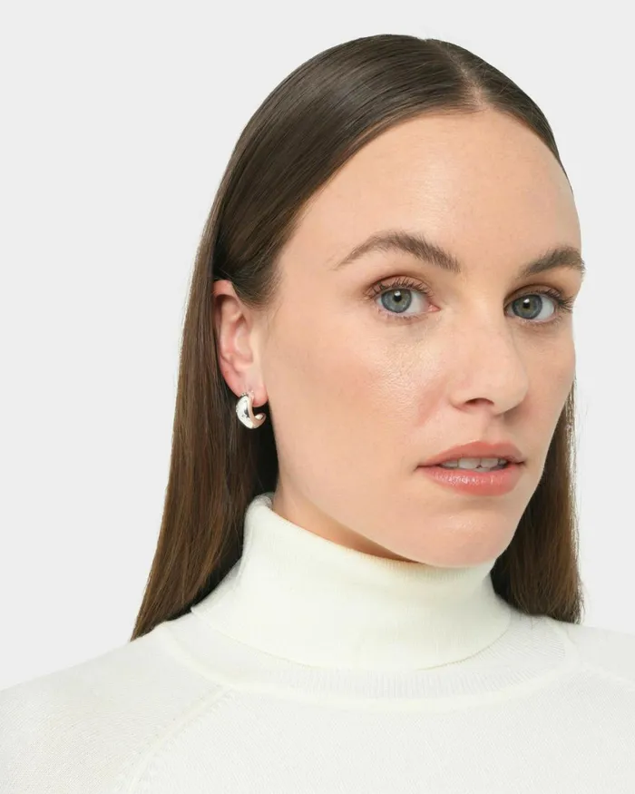 Forcast Nikitasilverplatedearring Metallic Women Earrings