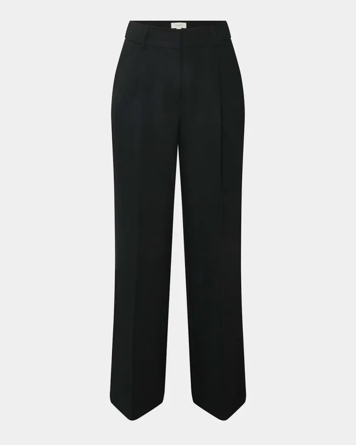 Forcast Nikki Tailored Pants Warm Taupeivoryblack Women HighWaisted Pants