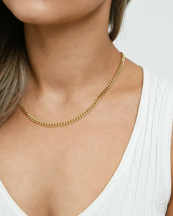 Forcast Olive 16k Gold Plated Necklace Gold Women Necklaces Forcast Olive 16k Gold Plated Necklace Gold Women Necklaces