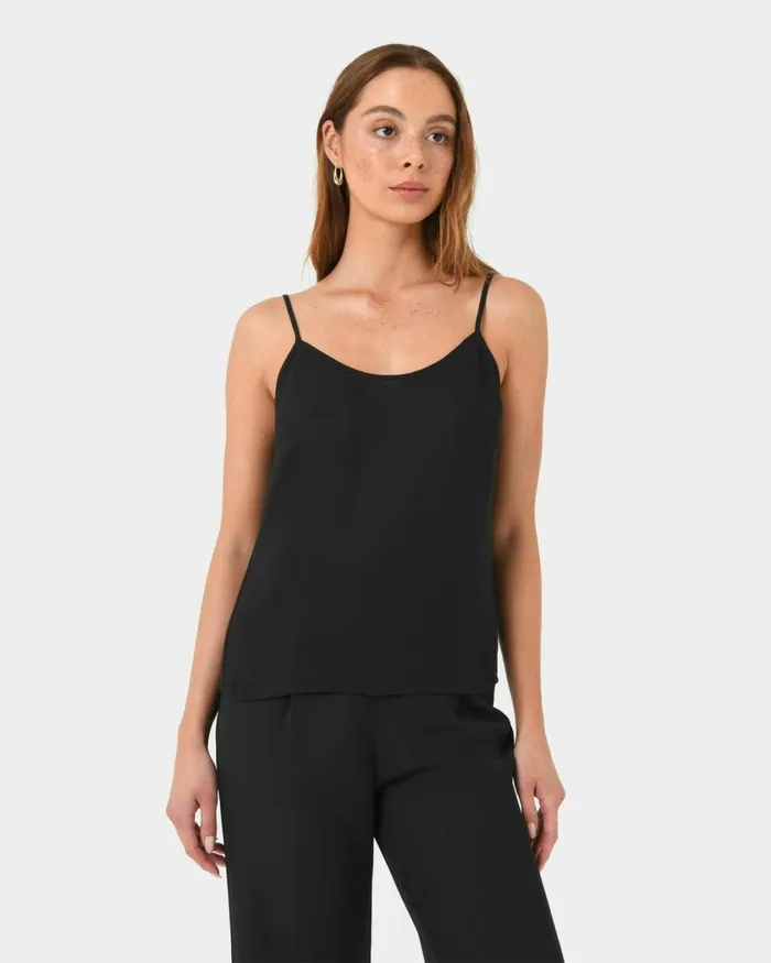 Forcast Olivia Cami Top Beigeblack Women TShirts and Tops