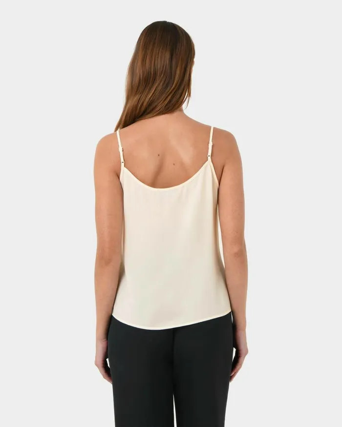 Forcast Olivia Cami Top Beigeblack Women TShirts and Tops