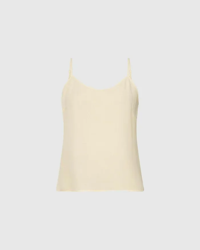 Forcast Olivia Cami Top Beigeblack Women TShirts and Tops