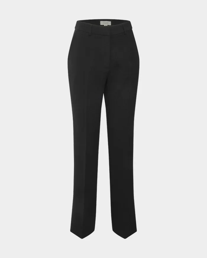 Forcast Patricia Straight Leg Pants Black Women Straight Leg Pants