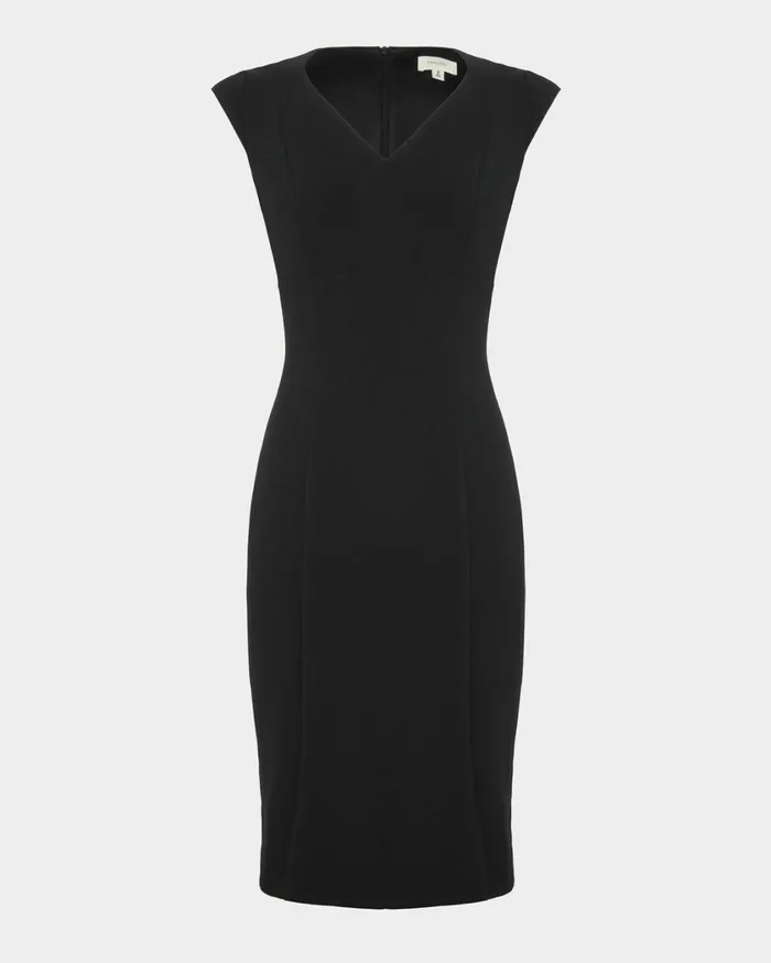 Forcast Patricia Vneck Sheath Dress Black Women Work Dresses