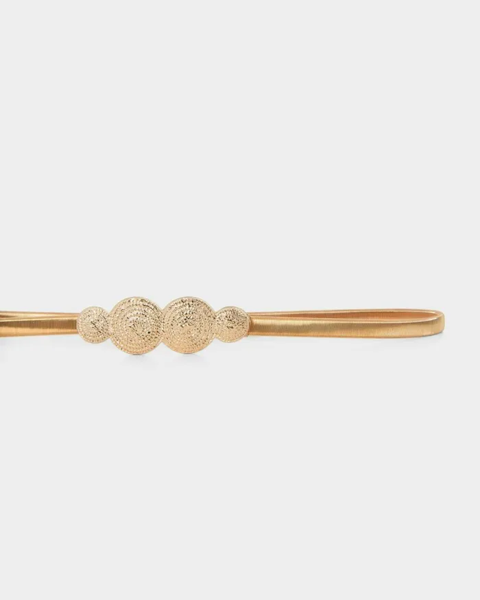 Forcast Petra Stretch Metal Belt Gold Women Belts