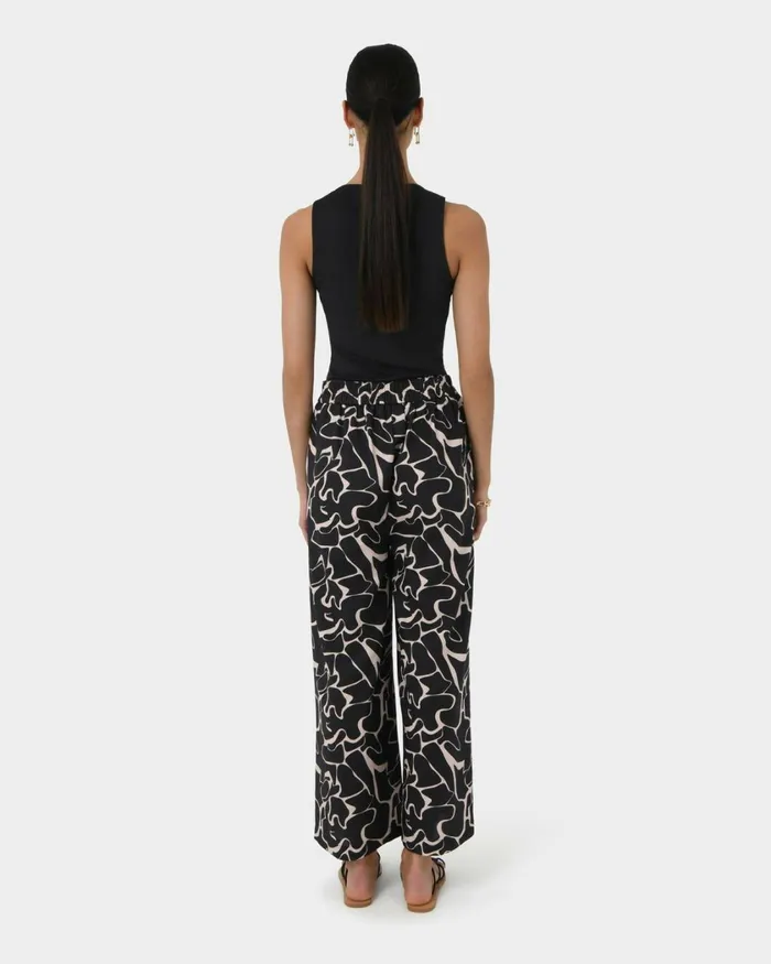 Forcast Pip Linen Blend Pants Women WideLeg Pants