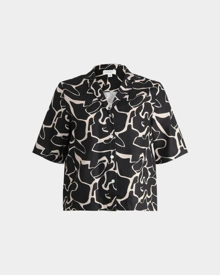 Forcast Pip Linen Blend Shirt Women TShirts and Tops