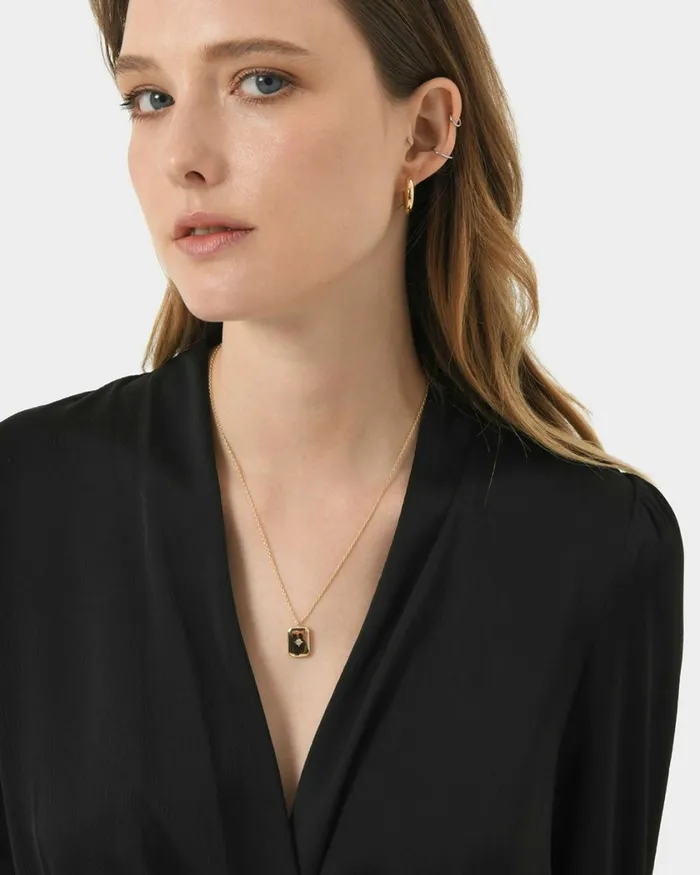 Forcast Poppy 16k Gold Plated Necklace Gold Women Necklaces