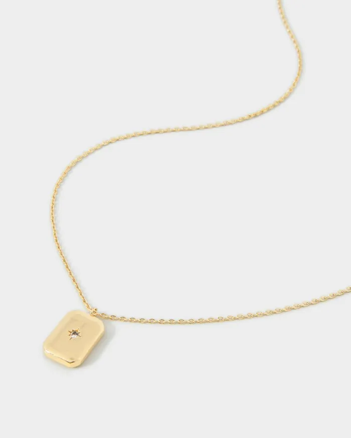 Forcast Poppy 16k Gold Plated Necklace Gold Women Necklaces
