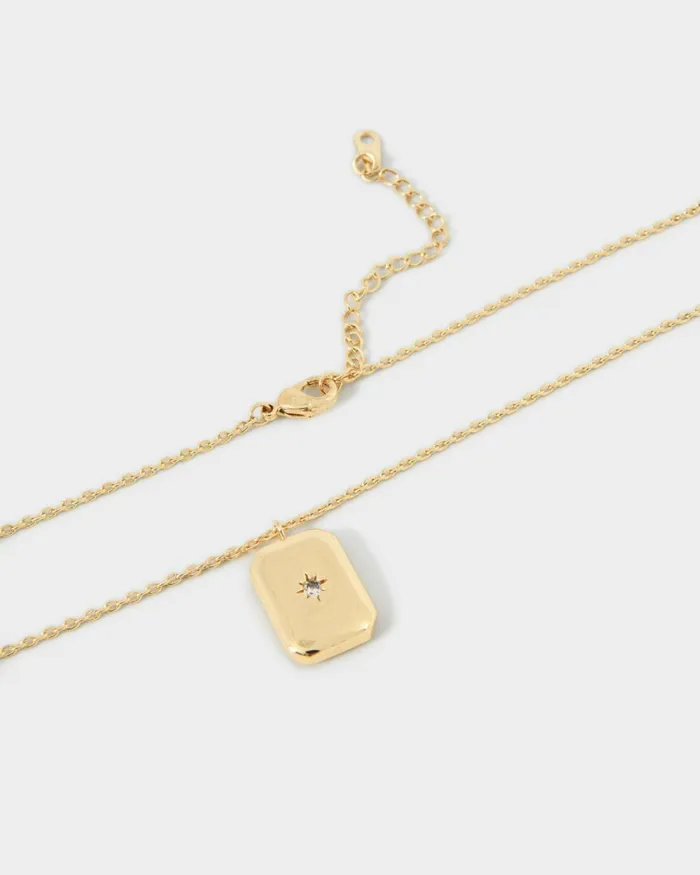 Forcast Poppy 16k Gold Plated Necklace Gold Women Necklaces
