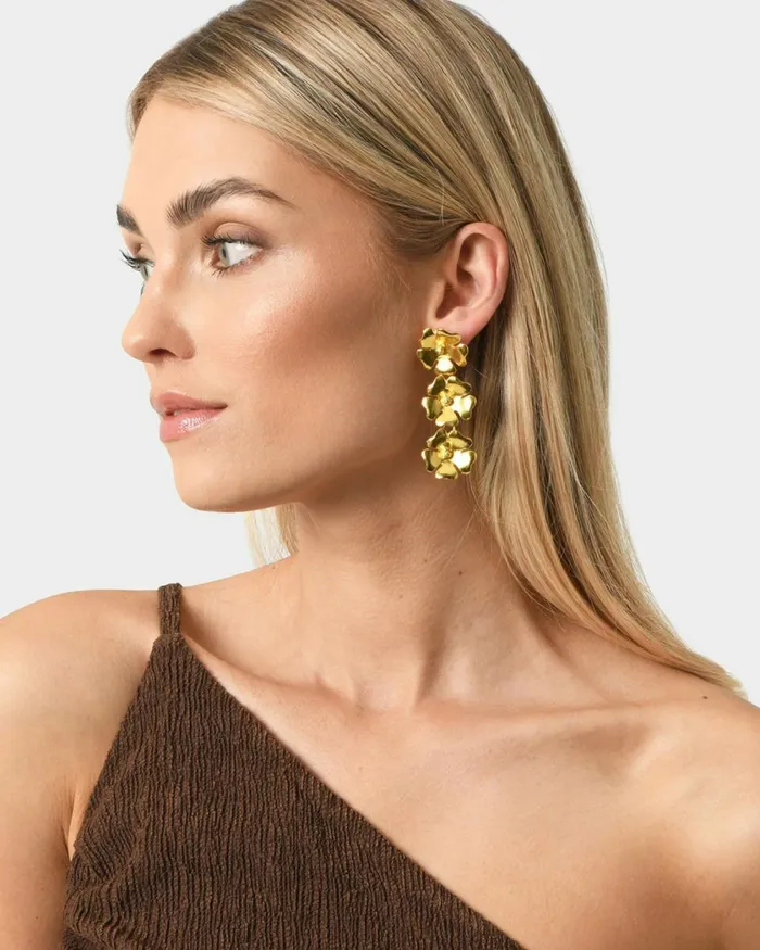 Forcast Priscilla Earrings Gold Women Earrings