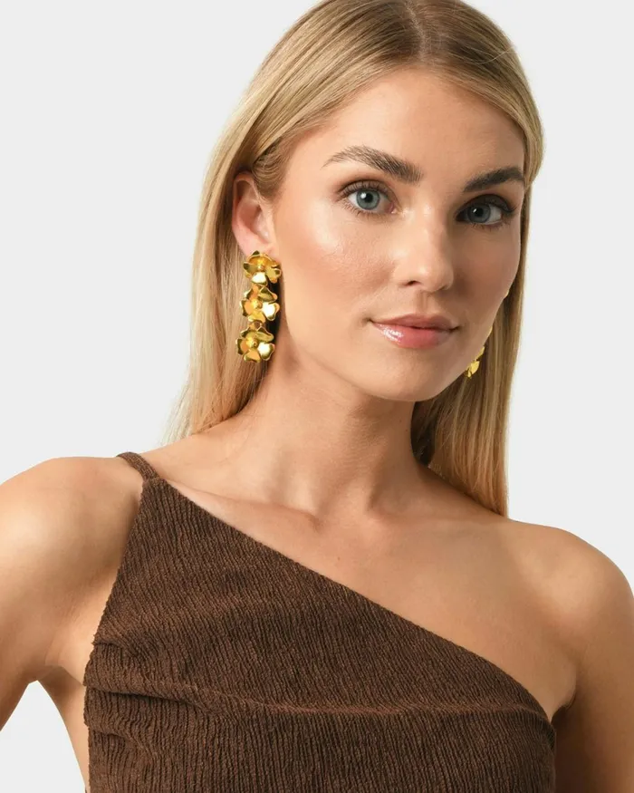 Forcast Priscilla Earrings Gold Women Earrings