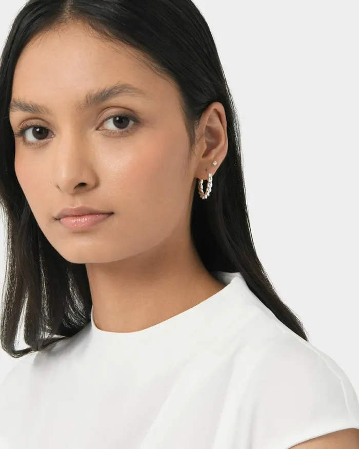 Forcast Prisha Silver Earrings Silver Women Earrings