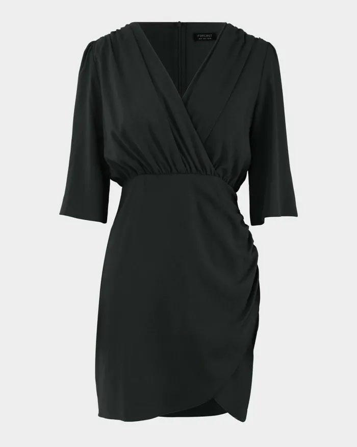 Forcast Queena Mini Dress Tealblack Women Mini Dresses