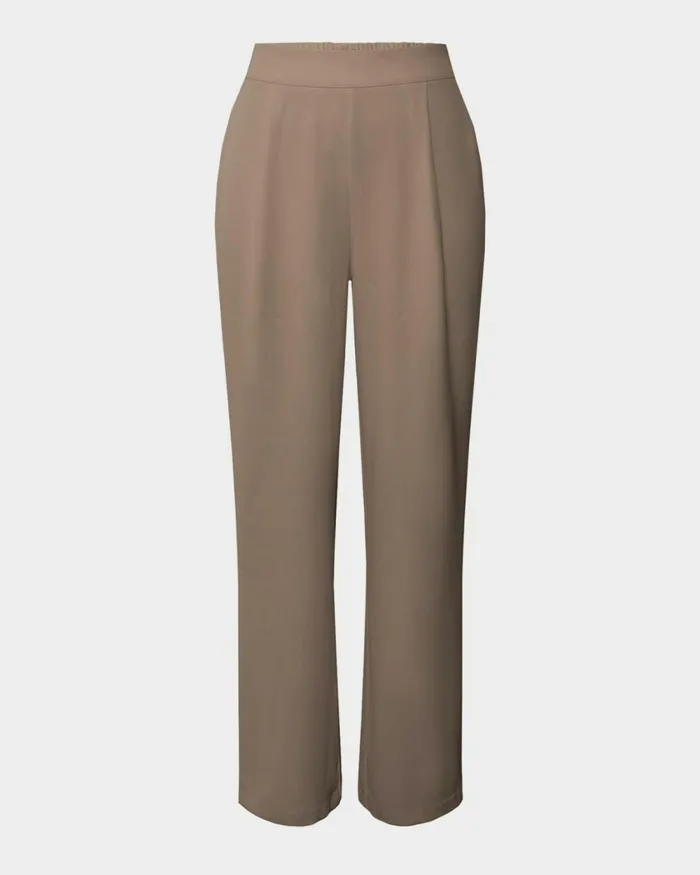 Forcast Rain Elastic Waist Pants Ecrucamelblack Women HighWaisted Pants