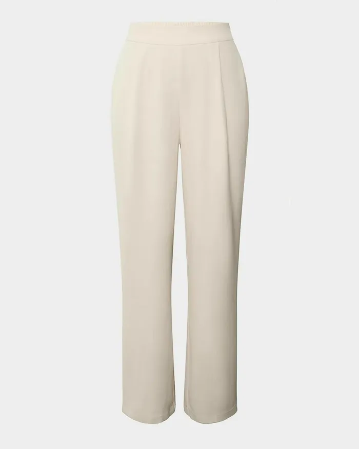 Forcast Rain Elastic Waist Pants Ecrucamelblack Women HighWaisted Pants