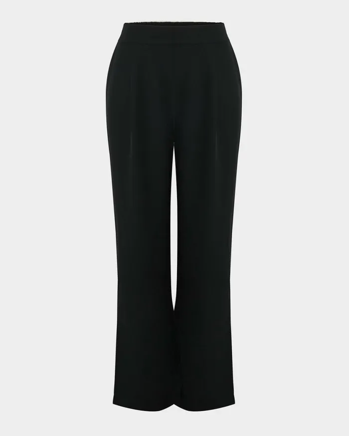 Forcast Rain Elastic Waist Pants Ecrucamelblack Women HighWaisted Pants