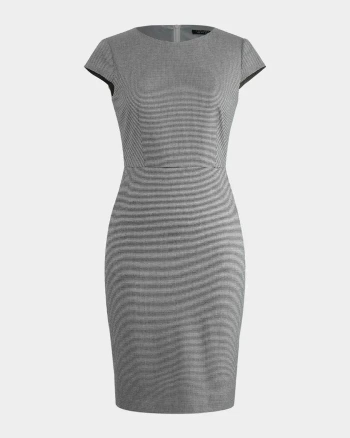 Forcast Rein Houndstooth Sheath Dress Multi Women Work Dresses