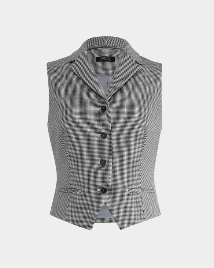 Forcast Rein Houndstooth Tailored Vest Multi Women TShirts and Tops