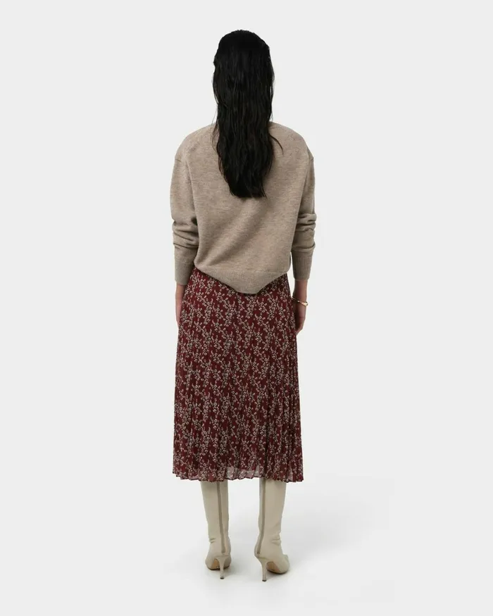 Forcast Rema Floral Pleated Skirt Women Midi and Maxi Skirts