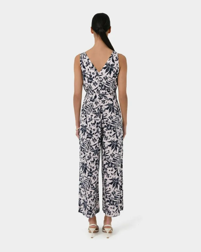 Forcast Ren Linen Blend Jumpsuit Women Linen Edit