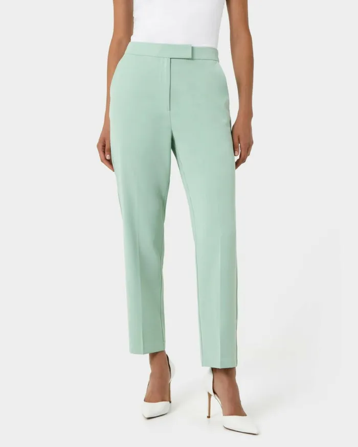 Forcast Renee Slim Leg Pants Pastel Pinkpastel Sage Women HighWaisted Pants