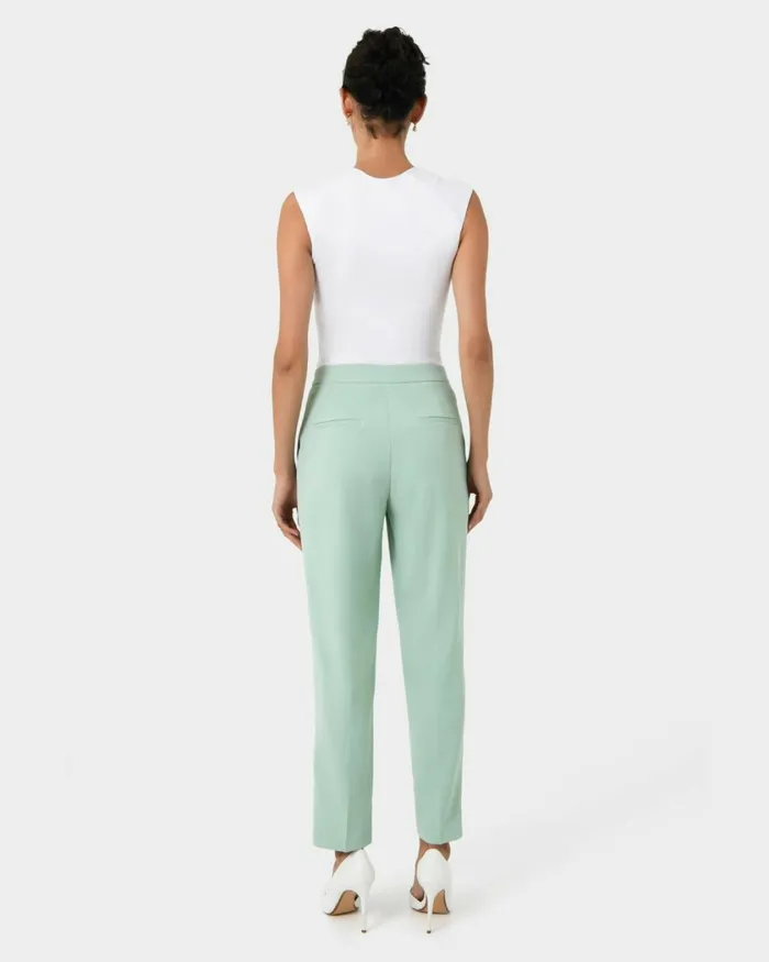 Forcast Renee Slim Leg Pants Pastel Pinkpastel Sage Women HighWaisted Pants