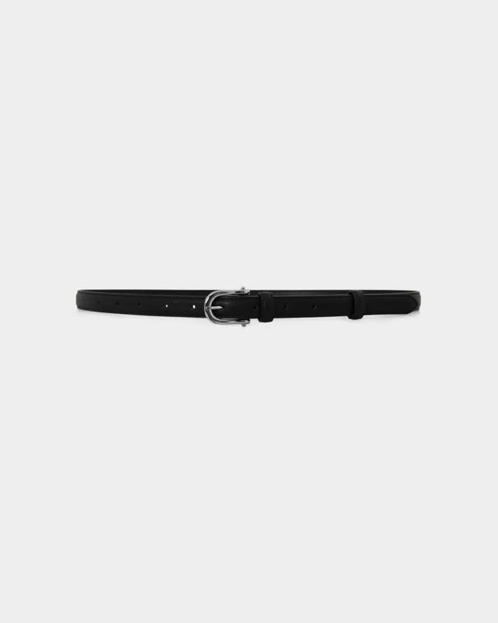Forcast Rhiannon Leather Belt Black Women Belts