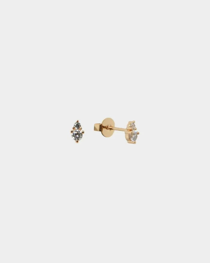 Forcast Rose 16k Gold 3pc Earring Set Gold Women Earrings