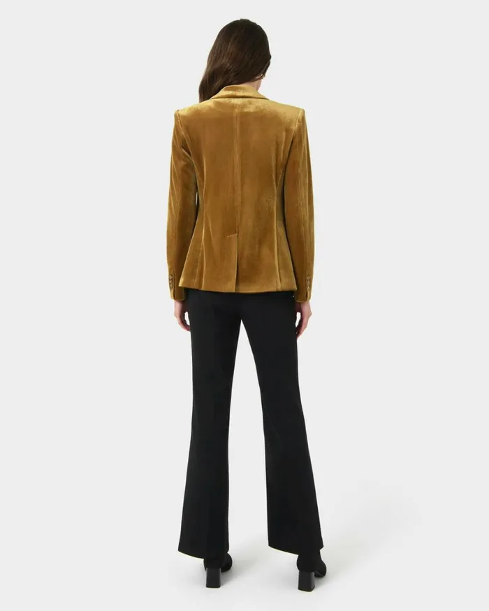 Forcast Rowan Corduroy Jacket Dark Olive Women Jackets and Blazers