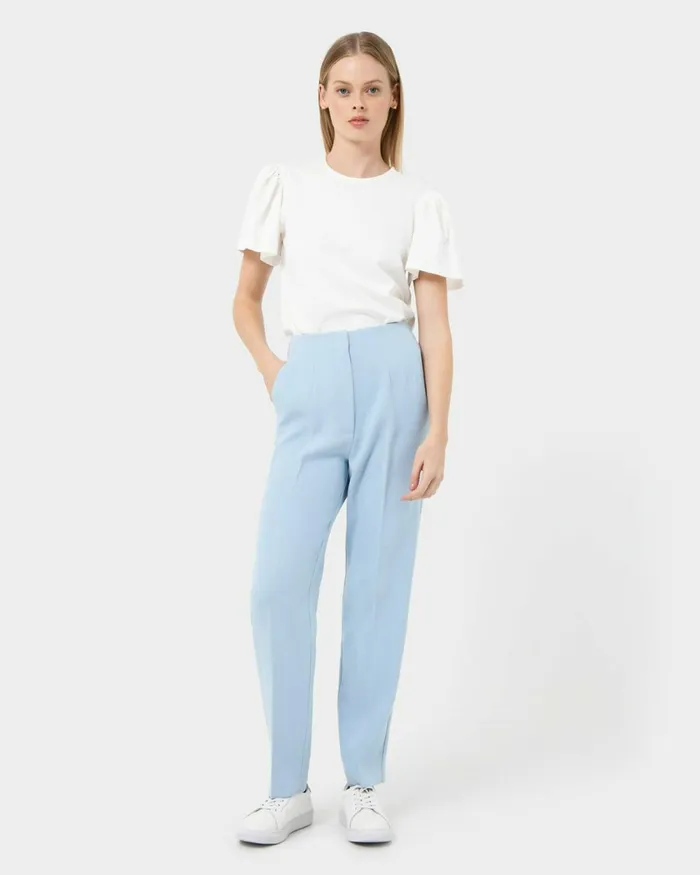 Forcast Rylan Tapered Pants Sky Blueivory Women Work Pants