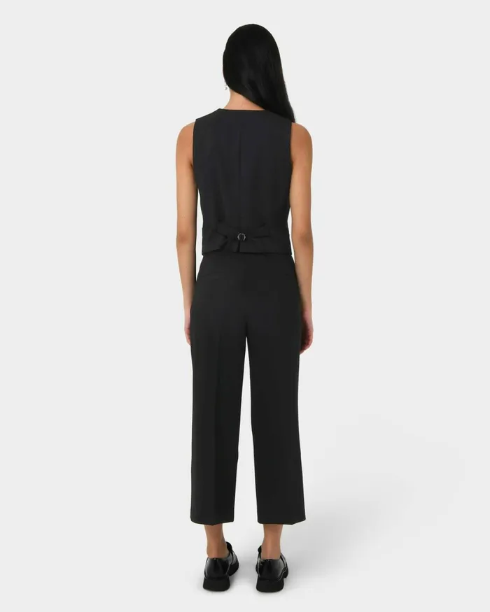 Forcast Sadie Culotte Black Women Cropped Pants