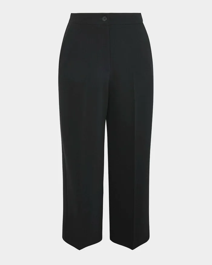 Forcast Sadie Culotte Black Women Cropped Pants