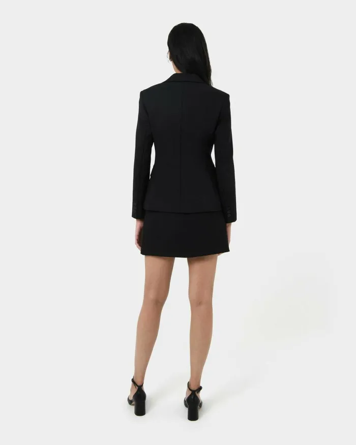 Forcast Safira Double Breasted Blazer Navyblack Women Jackets and Blazers